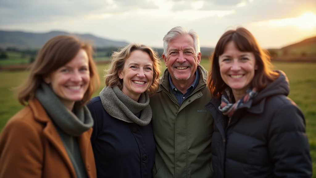 Members of the community enjoying time together in the Irish countryside